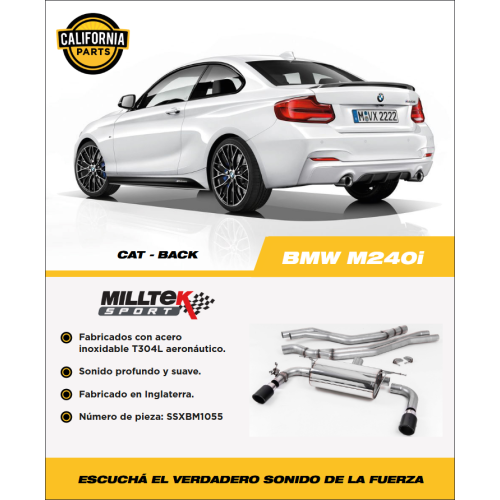Escape deportivo Bmw M240i F22 Coupé 15-22 MILLTEK IMPORTADO - Image 3