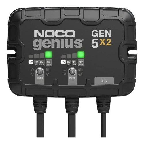 MANTENEDOR BATERIA NOCO 5 AMP X 2 VIAS GENIUS GEN5X2