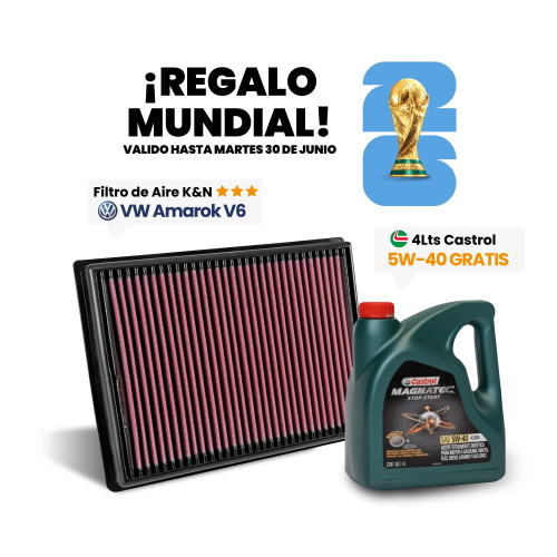 Filtro Aire K&n Vw Amarok Tdi 10-26 V6 3.0/2.0l L4 33-2983