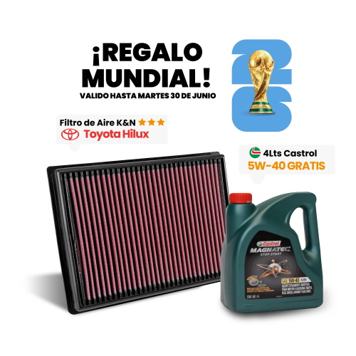 Filtro De Aire K&n Toyota Hilux/Sw4 2015-2026 2.8L 33-3045