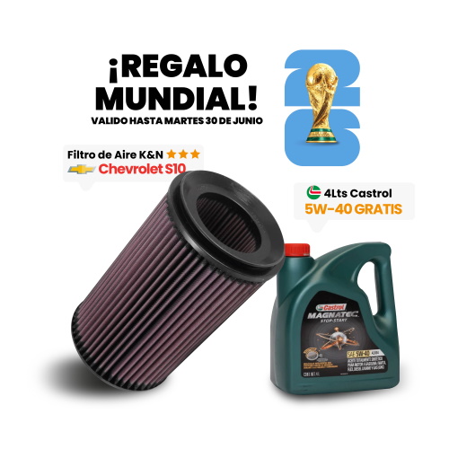 Filtro Aire K&N E-0645 Chevrolet S10/Trailblazer 2.5-2.8 +15