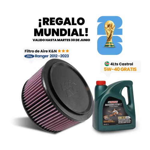 Filtro Aire K&N E-0662 Ford Ranger 2.2L/2.5L L4/3.2L L5